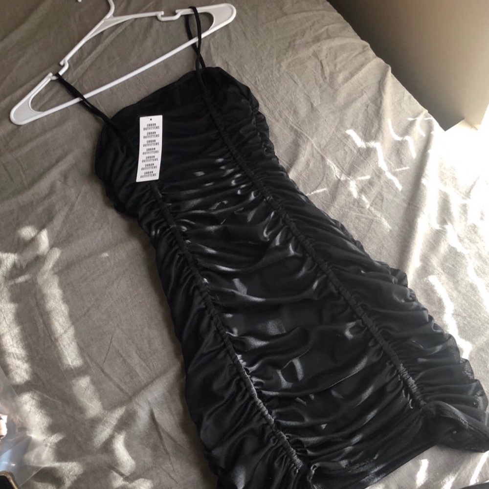 UO Ruched Mesh Bodycon mini dress